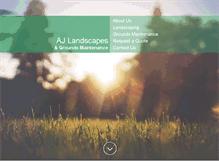 Tablet Screenshot of aj-landscapes.com